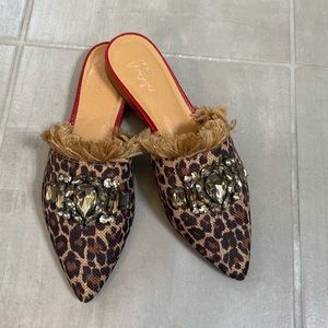 Crown vintage mules